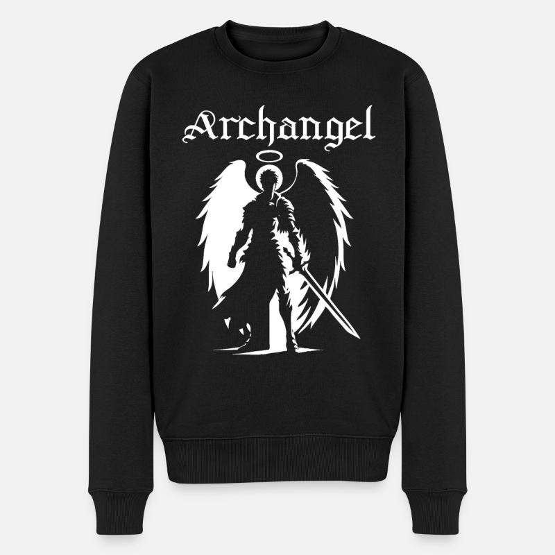 Archange - Combattant céleste - Pull Premium bio Homme - noir