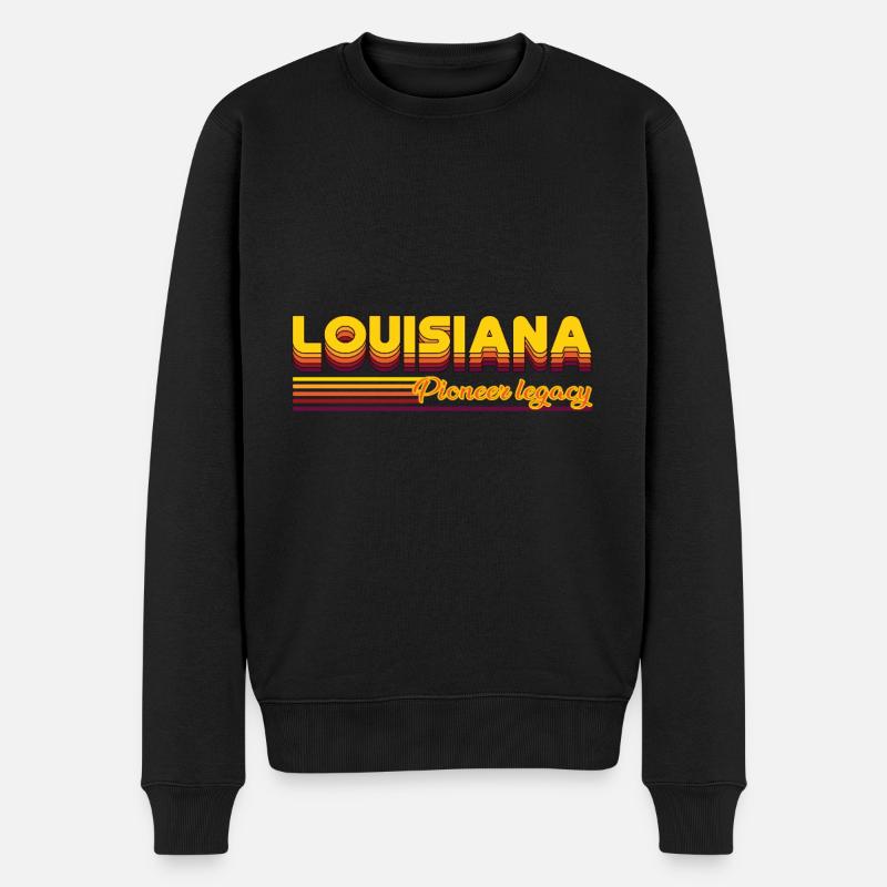 cool Louisiane États-Unis États design - Pull Premium bio Homme - noir