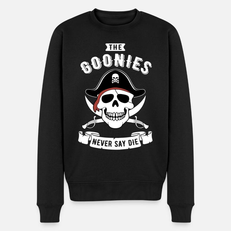 Die Goonies sagen niemals, dass sie sterben - Männer Premium Bio Pullover - Schwarz