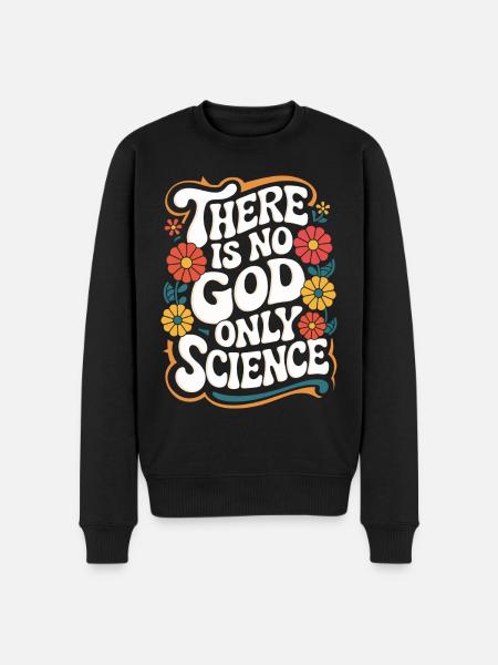 Ateisme, Ateist, Anti-religion, Agnostiker - Økologisk premium-sweatshirt til mænd - sort