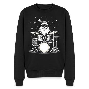 Batteur de Noël - Spectacle du Père Noël - Pull Premium bio Homme - noir - Devant - Nico (187cm)