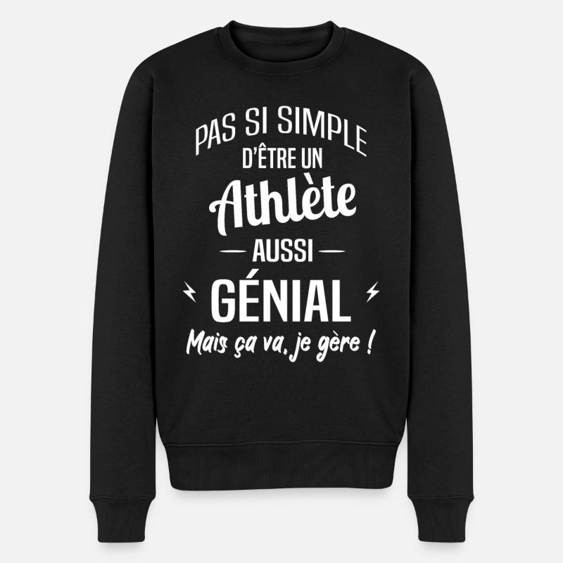 Athlète - Pull Premium bio Homme - noir