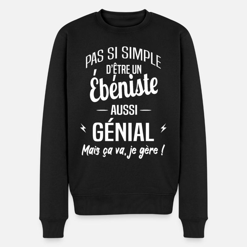 Ébéniste - Pull Premium bio Homme - noir