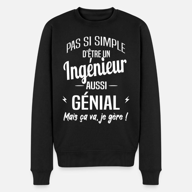 Ingénieur - Pull Premium bio Homme - noir