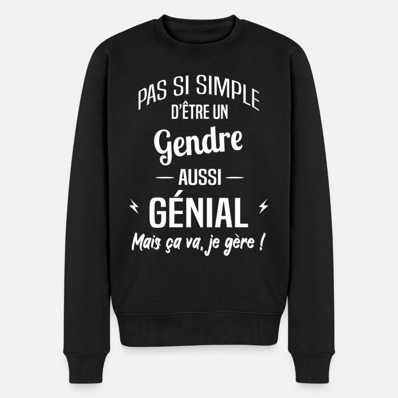 Gendre - Pull Premium bio Homme - noir