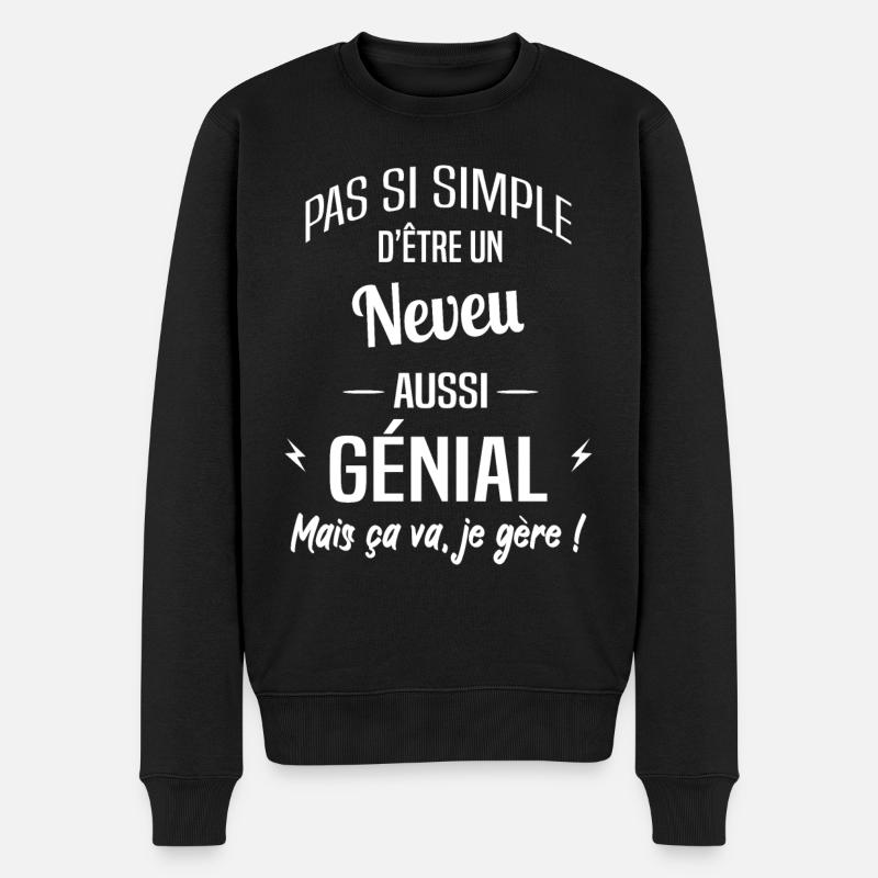 Neveu - Pull Premium bio Homme - noir