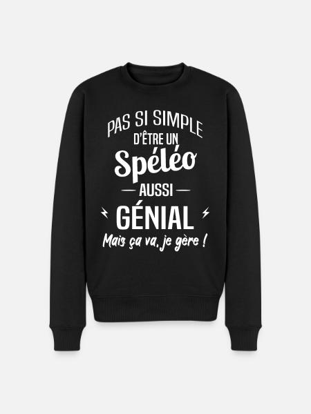 Spéléo - Pull Premium bio Homme - noir