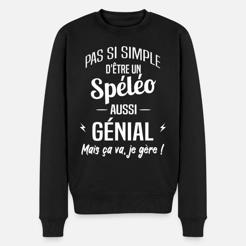 Spéléo - Pull Premium bio Homme - noir