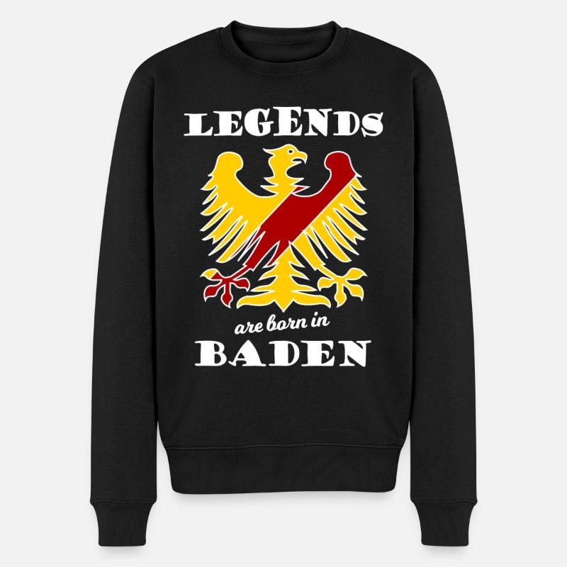 Les légendes badoises - Pull Premium bio Homme - noir