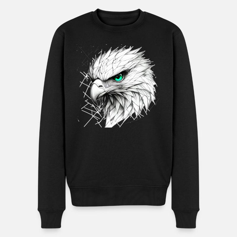 Libre comme l’aigle - Pull Premium bio Homme - noir