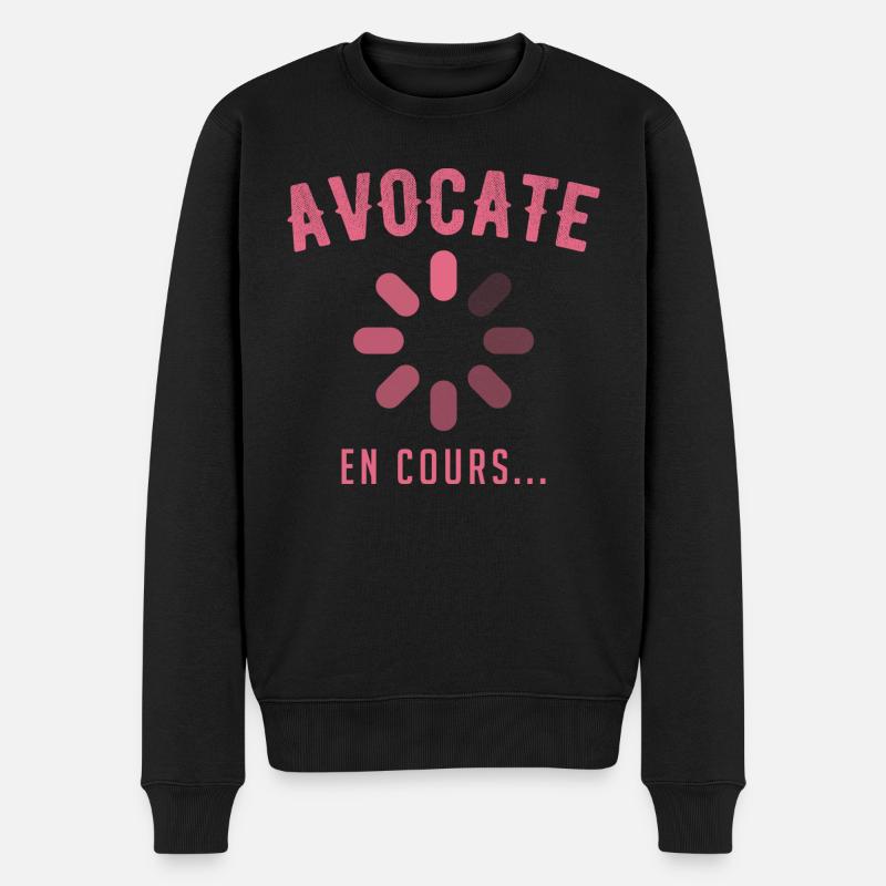 Avocate en cours - Pull Premium bio Homme - noir