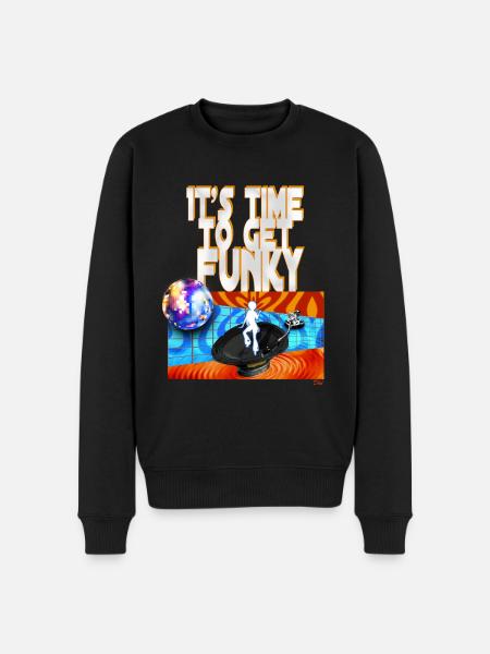 It's time to get funky - Men's Premium Organic Jumper - black