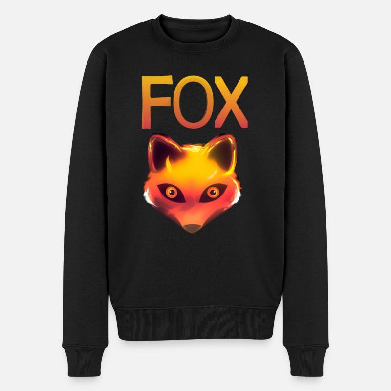 La tête de renard - Pull Premium bio Homme - noir