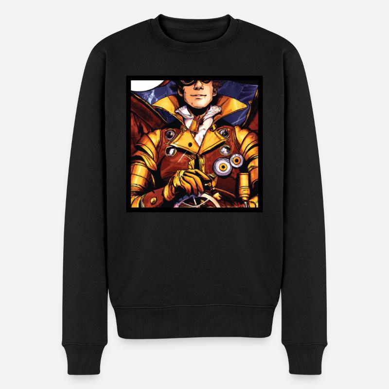 Le timonier du Zeppelin - Pull Premium bio Homme - noir