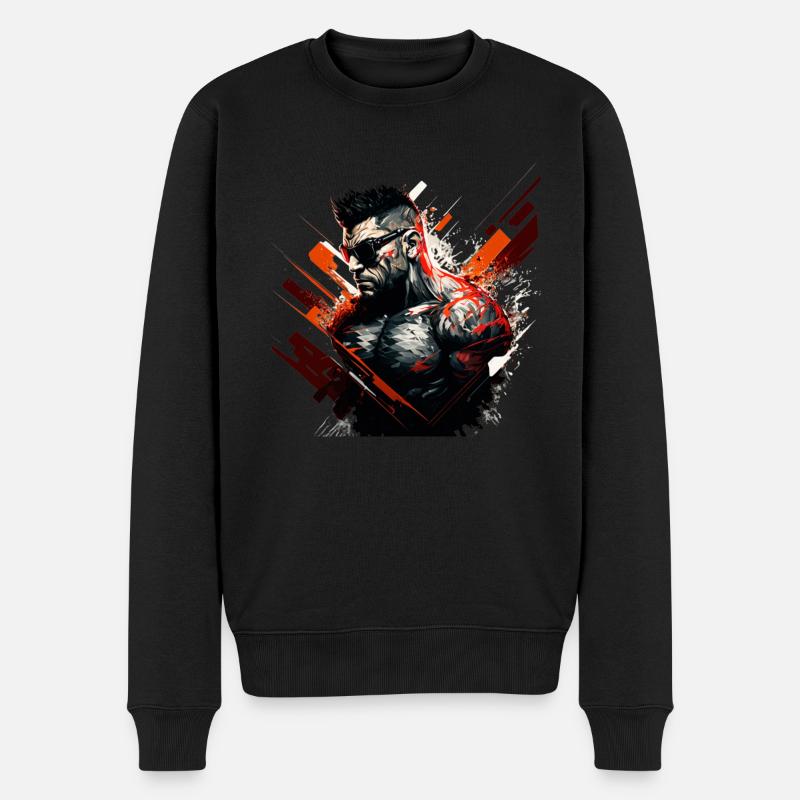 Anti-héros badass, casse-cou cool - Pull Premium bio Homme - noir