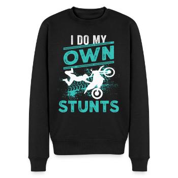 Motocross Dirt Bike Rider Moto - Pull Premium bio Homme - noir - Devant - Nico (187cm)