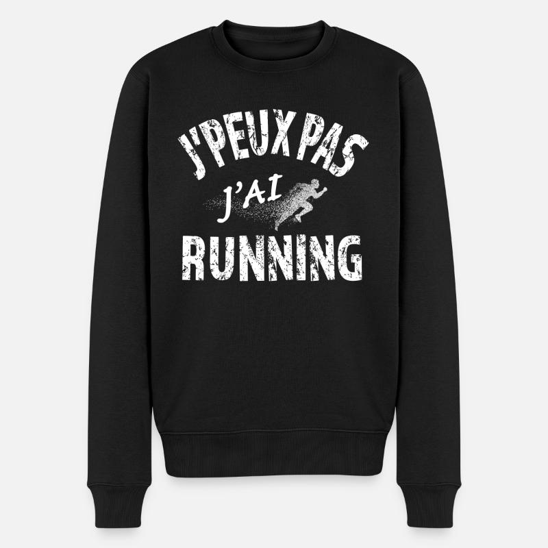 J peux pas j ai running - Pull Premium bio Homme - noir