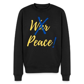 Arrêtez la guerre, faites la paix en Ukraine - Pull Premium bio Homme - noir - Devant - Nico (187cm)
