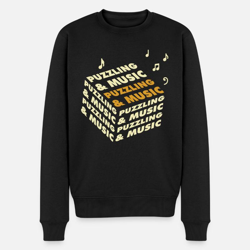Musique et Puzzle Puzzle Hobby - Pull Premium bio Homme - noir