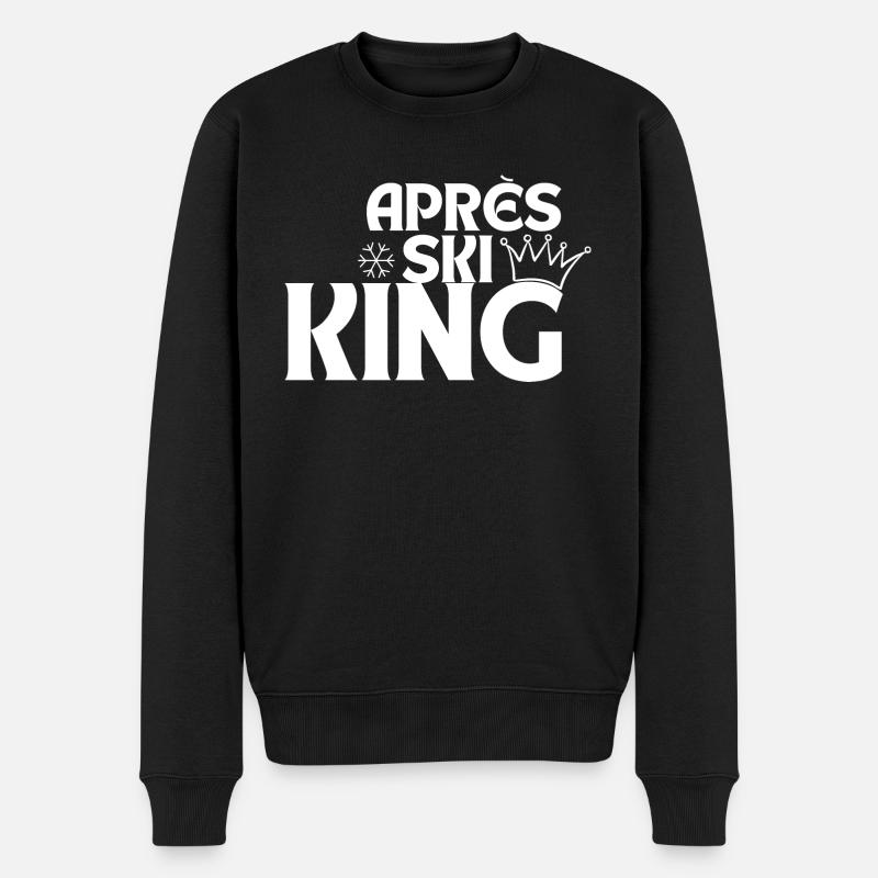 Aprés Ski - Männer Premium Bio Pullover - Schwarz