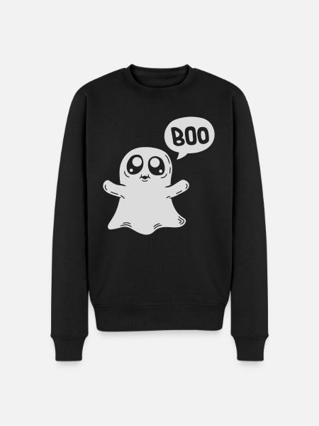 Scaring Boo Ghost - Men's Premium Organic Jumper - black