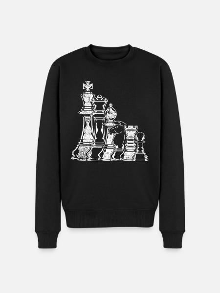 chess - Men's Premium Organic Jumper - black