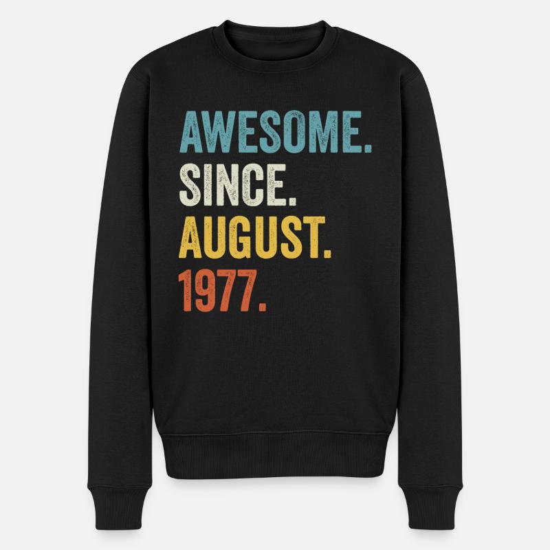 Awesome Since August 1977 45e anniversaire - Pull Premium bio Homme - noir