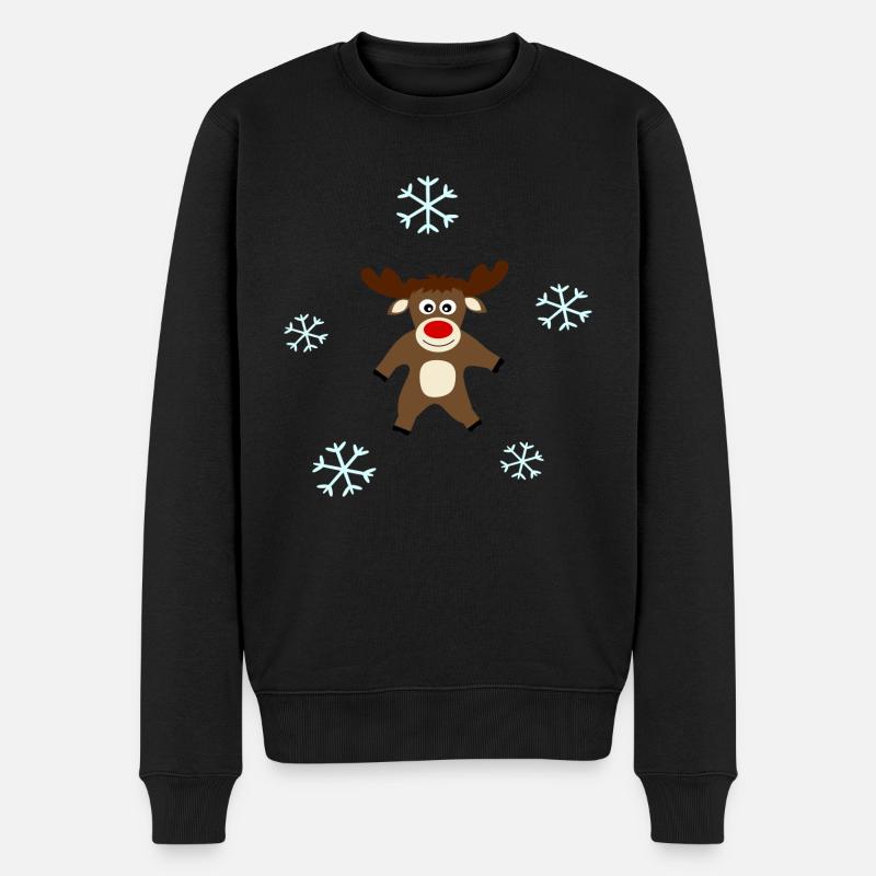 Noël des rennes - Pull Premium bio Homme - noir