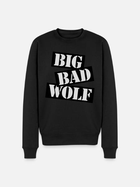 big bad wolf quote - Men's Premium Organic Jumper - black