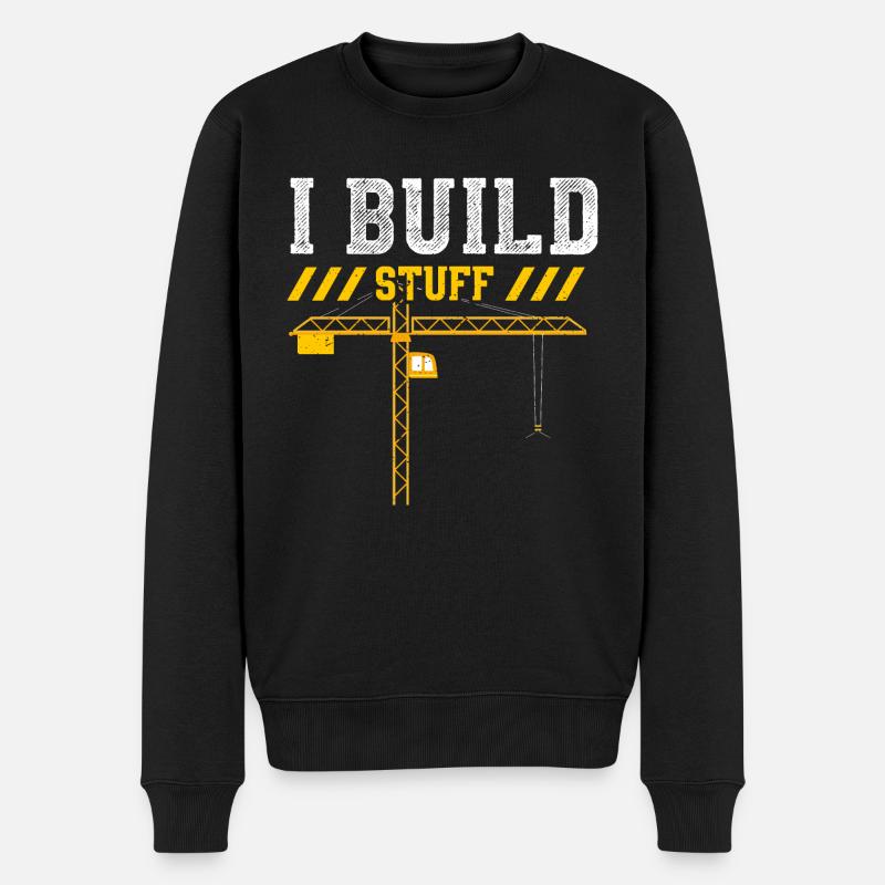 Je construis des trucs - Pull Premium bio Homme - noir