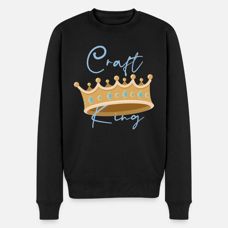 Roi - Pull Premium bio Homme - noir