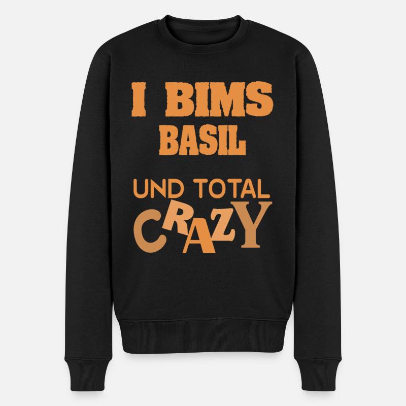 Geschenk für Basil - Männer Premium Bio Pullover - Schwarz