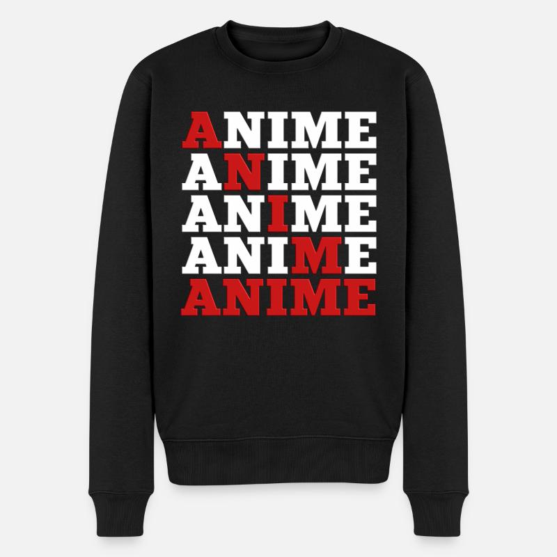Anime - Pull Premium bio Homme - noir