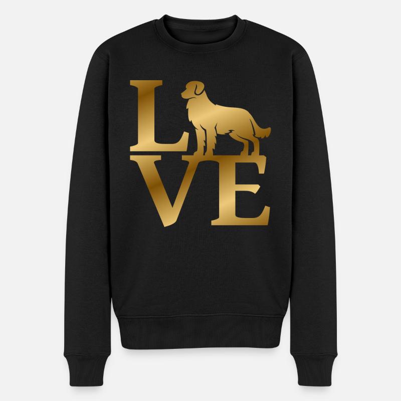 Adorer Golden Retriever - Pull Premium bio Homme - noir