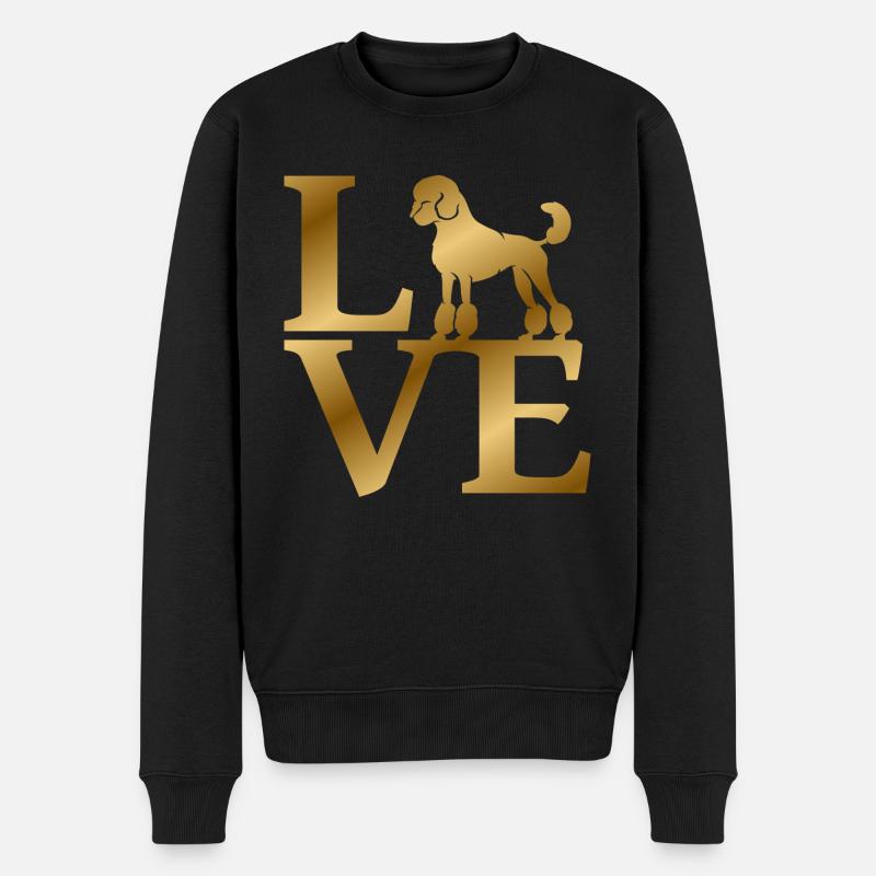 Caniche d’amour - Pull Premium bio Homme - noir