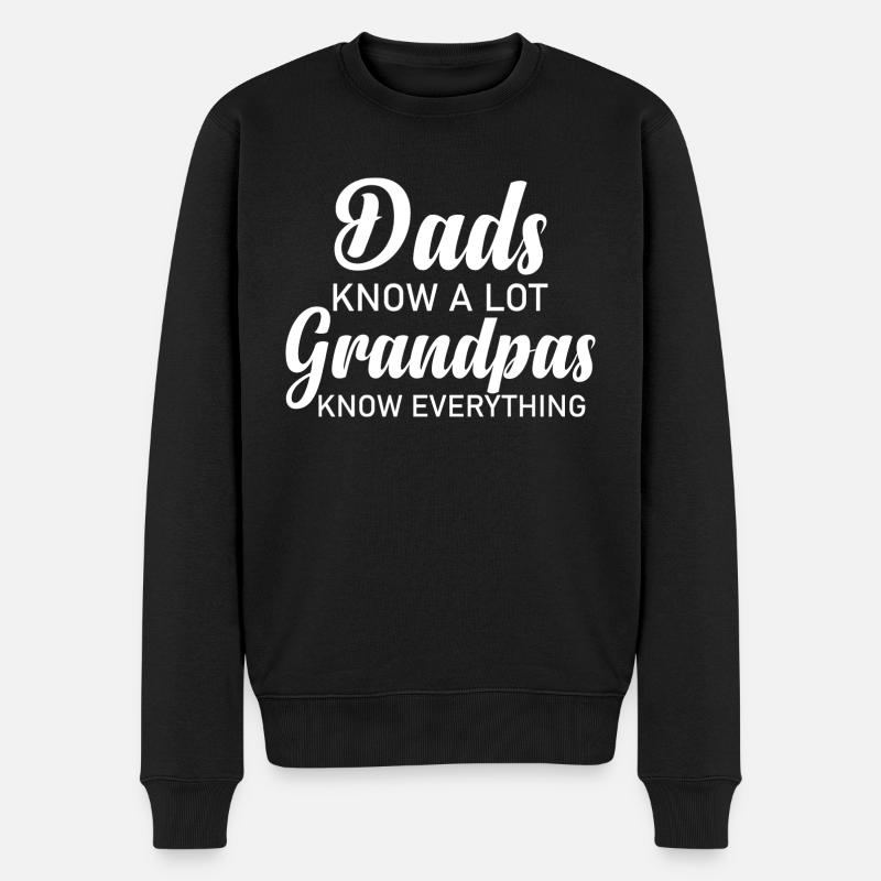 GRANPA SAVOIR TOUT - Pull Premium bio Homme - noir