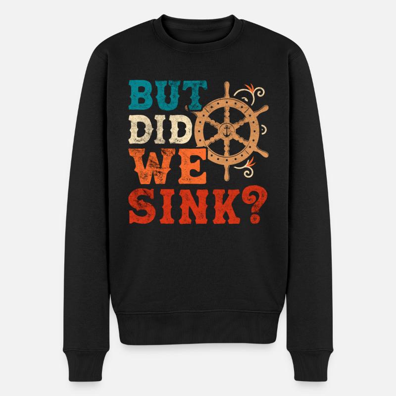 Affaissement - Pull Premium bio Homme - noir