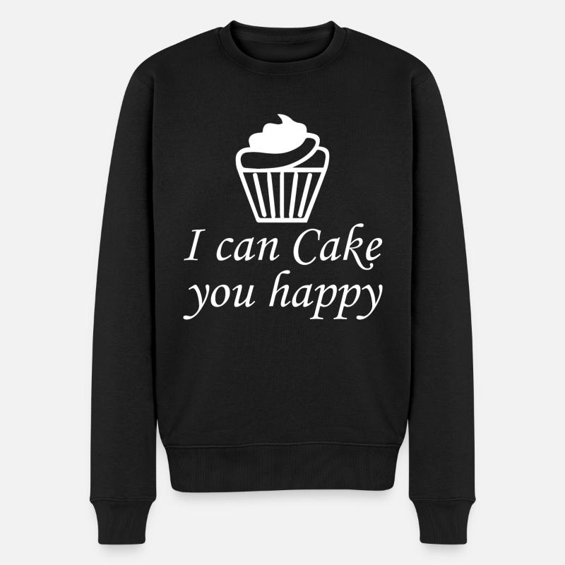 Backen Baking - Männer Premium Bio Pullover - Schwarz