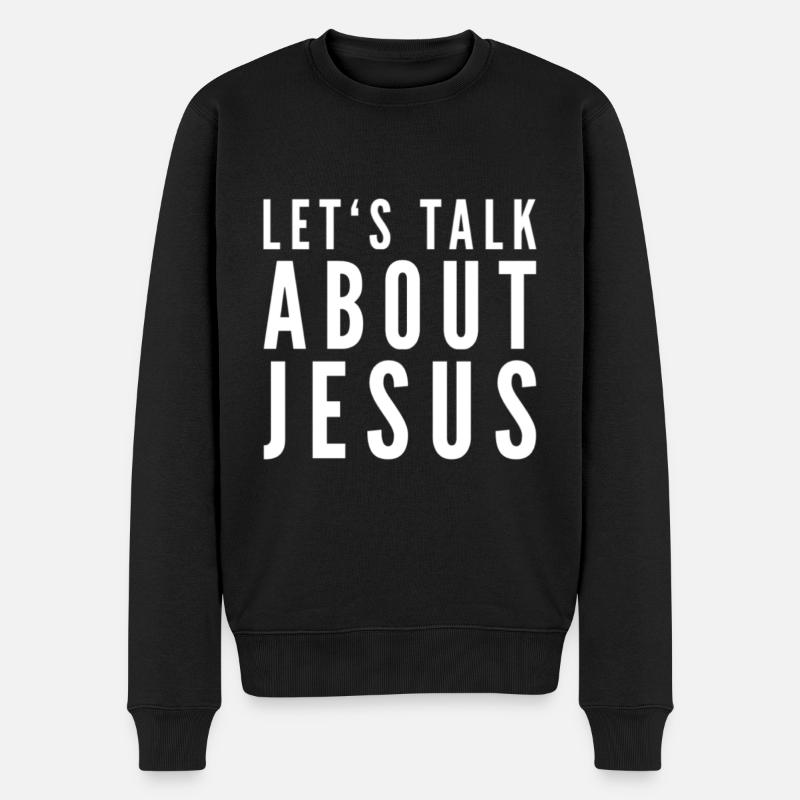 Parlons de Jésus - Pull Premium bio Homme - noir
