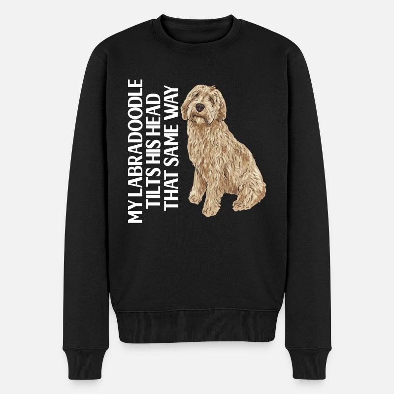 Labradoodle Chien - Pull Premium bio Homme - noir