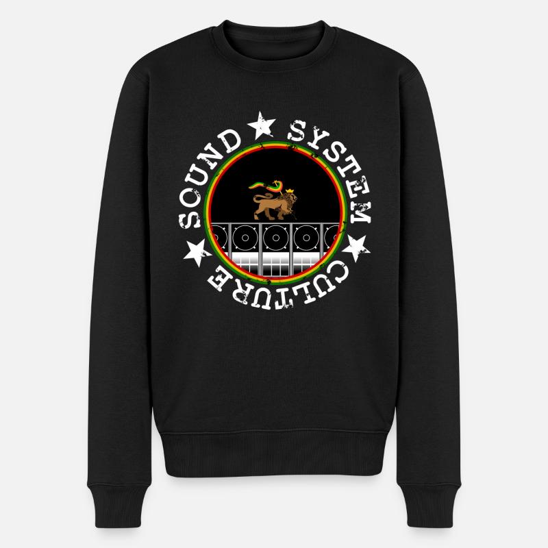 Soundsystem Culture - Männer Premium Bio Pullover - Schwarz