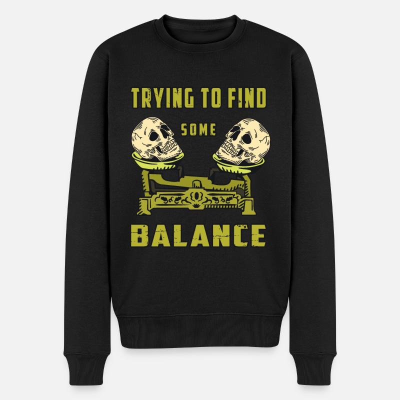 Balance du crâne - Pull Premium bio Homme - noir