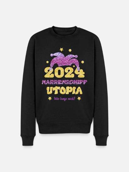 Ship of Fools Utopia 2024 - Men's Premium Organic Jumper - black