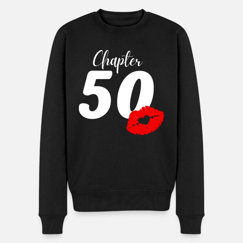 50e anniversaire - Pull Premium bio Homme - noir