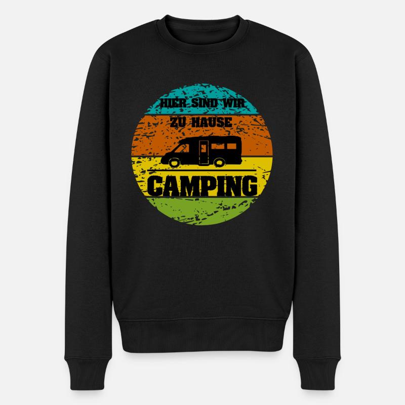 camping - Pull Premium bio Homme - noir
