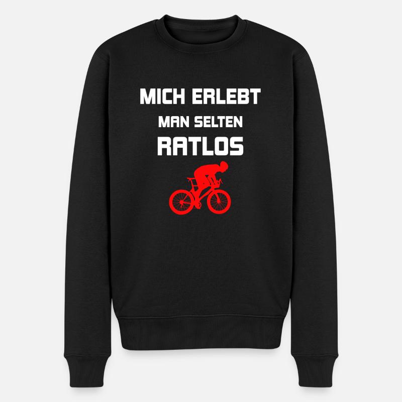 Fahrrad - Männer Premium Bio Pullover - Schwarz