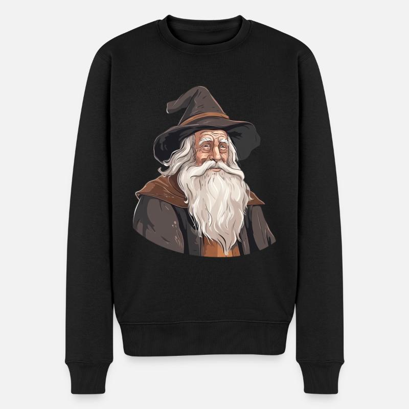 Le Magicien Blanc - Pull Premium bio Homme - noir