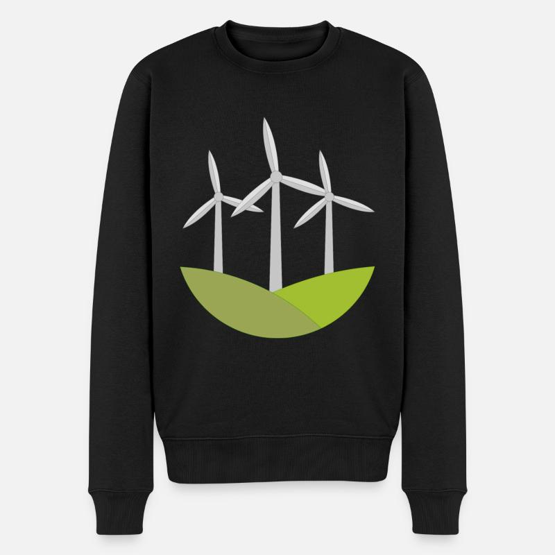 Moulin à vent - Pull Premium bio Homme - noir