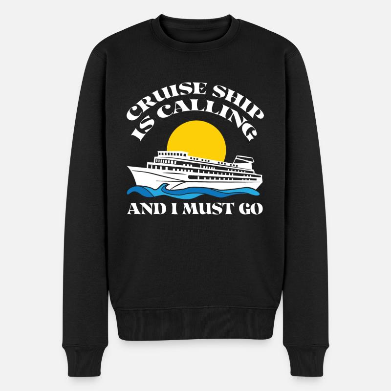 Bateau de croisière - Pull Premium bio Homme - noir