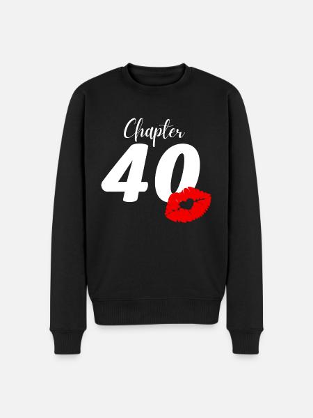 40th birthday - Men's Premium Organic Jumper - black